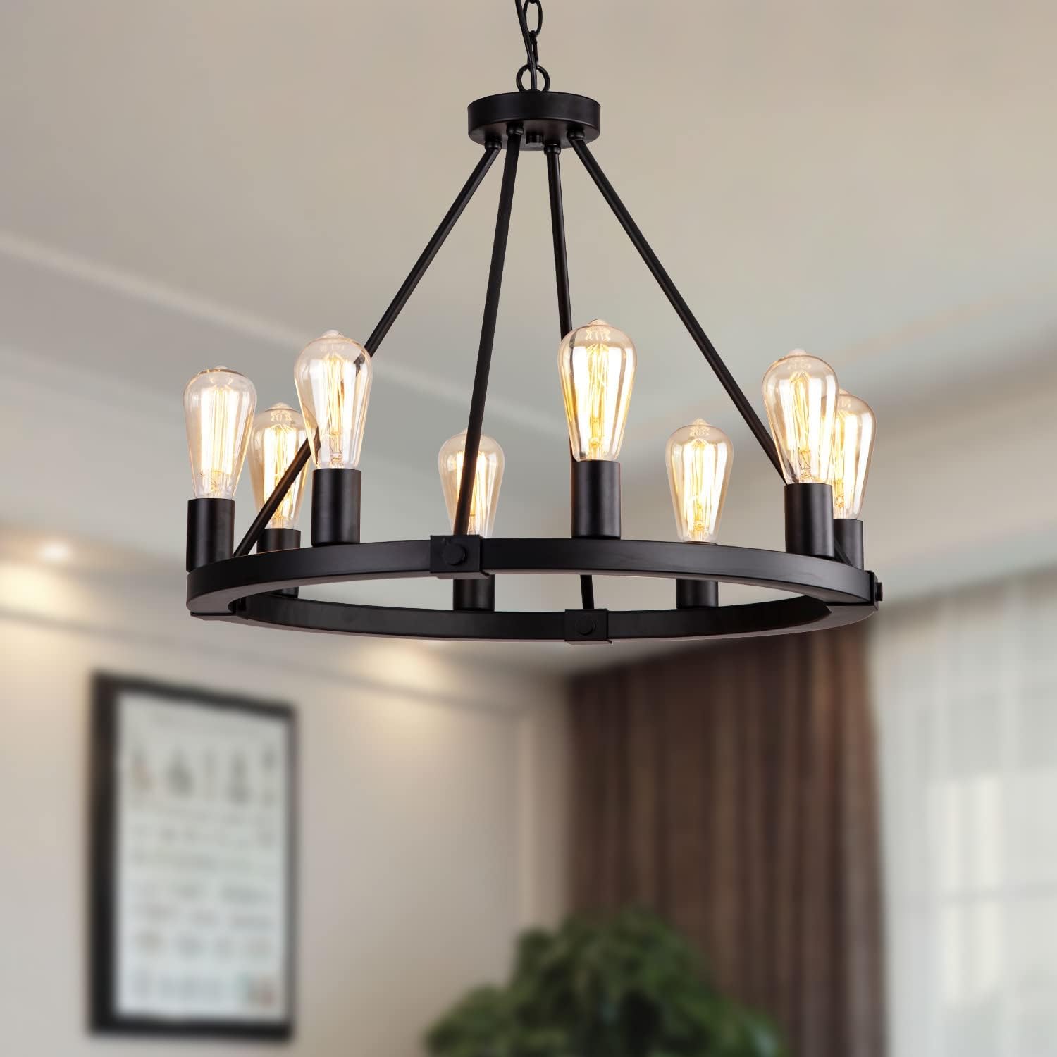 Elegant Edge: SEUS Lighting's Collection of Black Chandeliers